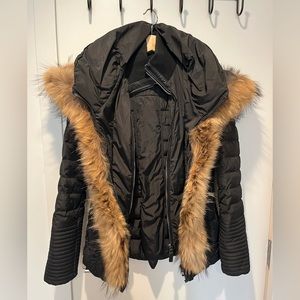Black Rudsak Jacket with fur